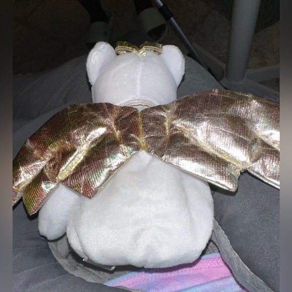 Ty Beanie Bear Halo 2 With Brown Nose Year 2000 Rare And Retired - Picture 4 of 10